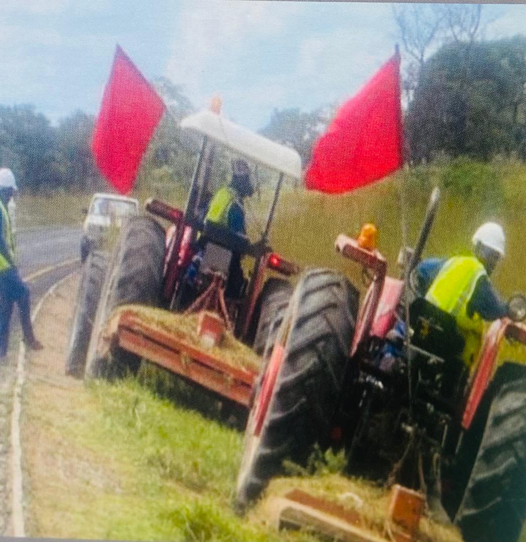 Grass Cutting and Road Marking Project